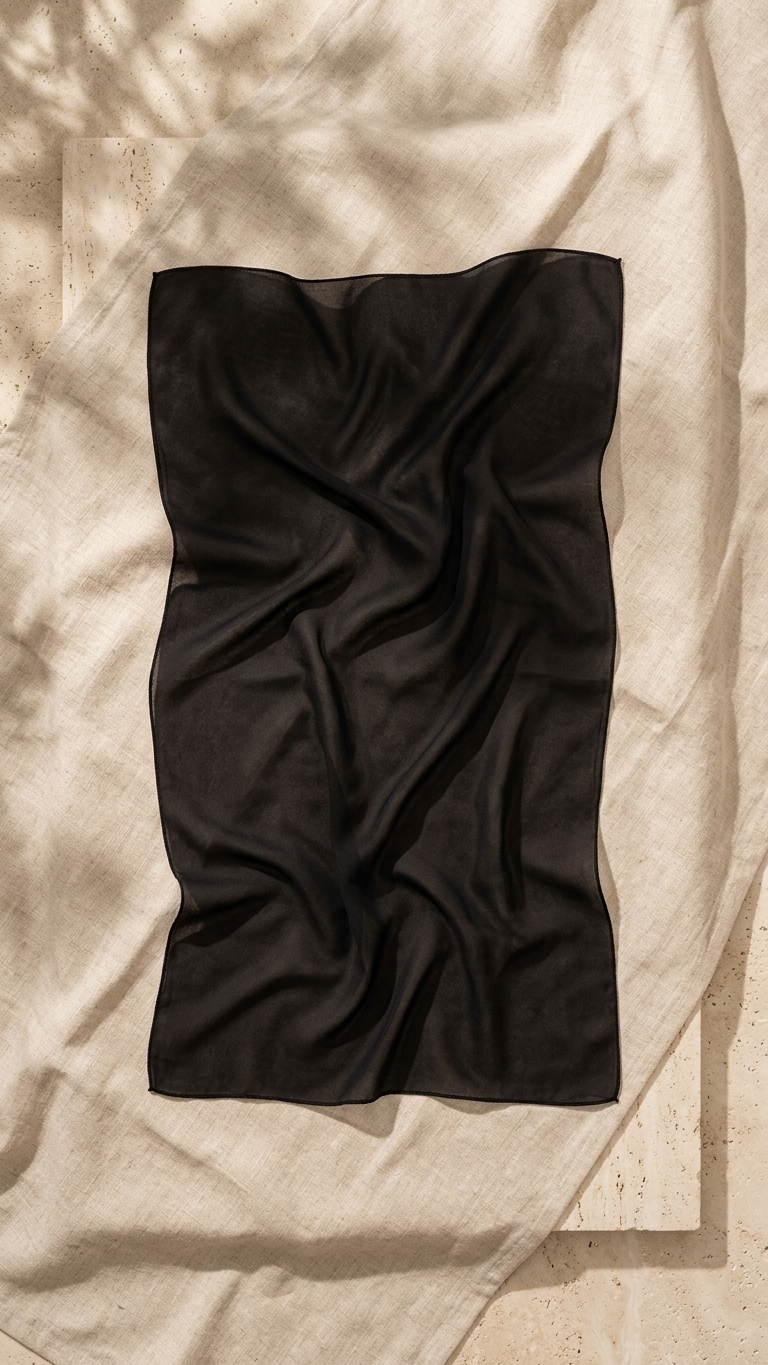 Chiffon Hijab – Black