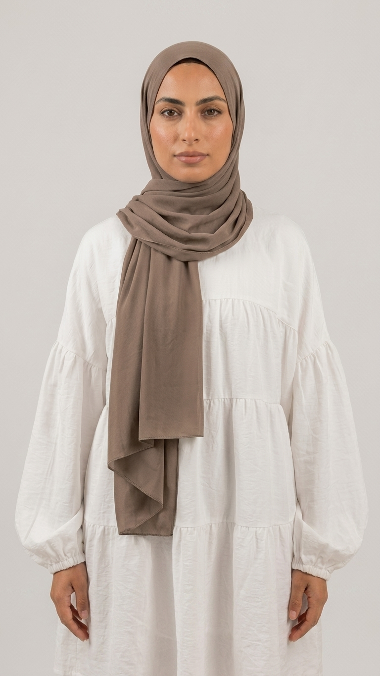 Chiffon Hijab – Coffee Brown