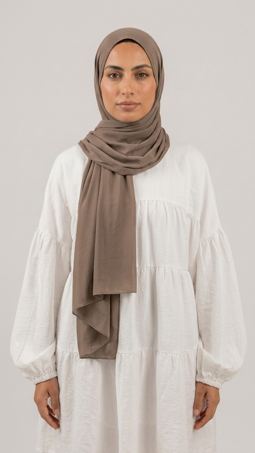Chiffon Hijab – Coffee Brown