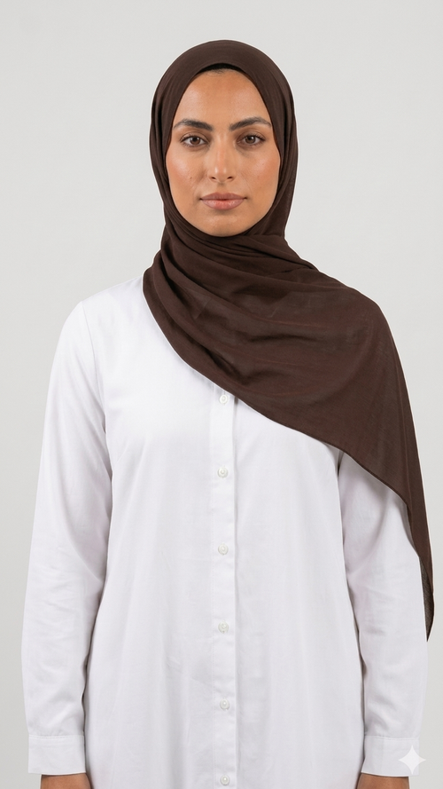Chiffon Hijab – Dark Brown