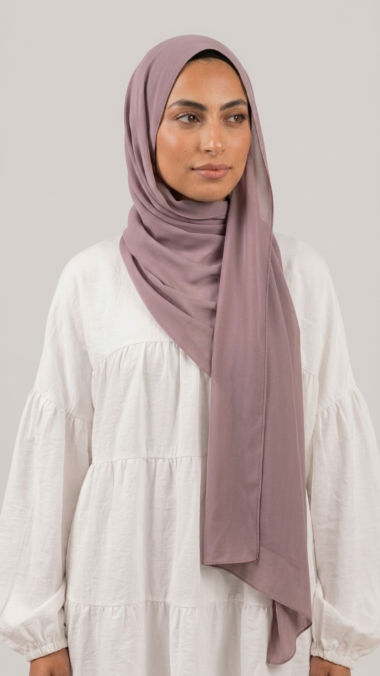 Chiffon Hijab – Dust Rose