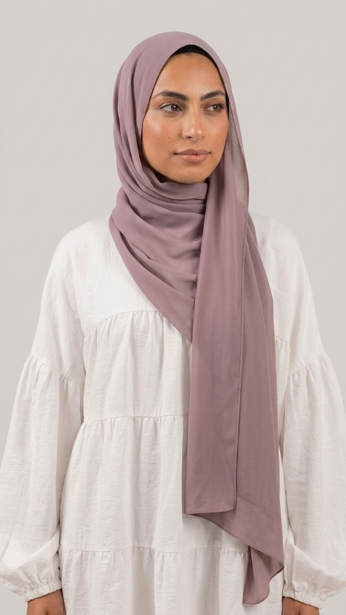 Chiffon Hijab – Dust Rose