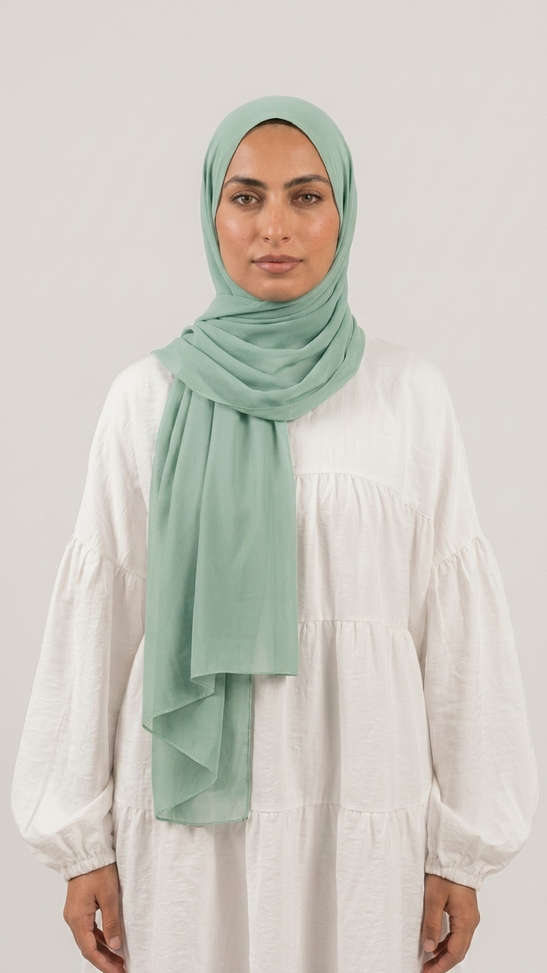Chiffon Hijab – Mint Green