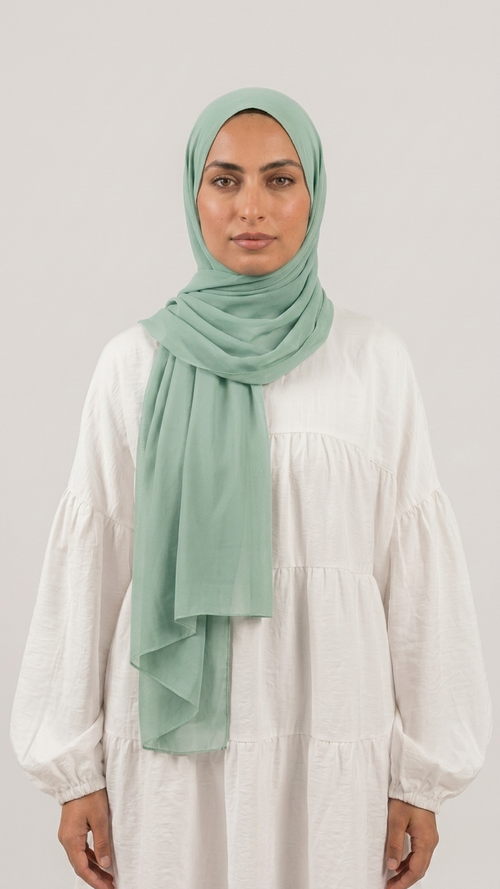 Chiffon Hijab – Mint Green