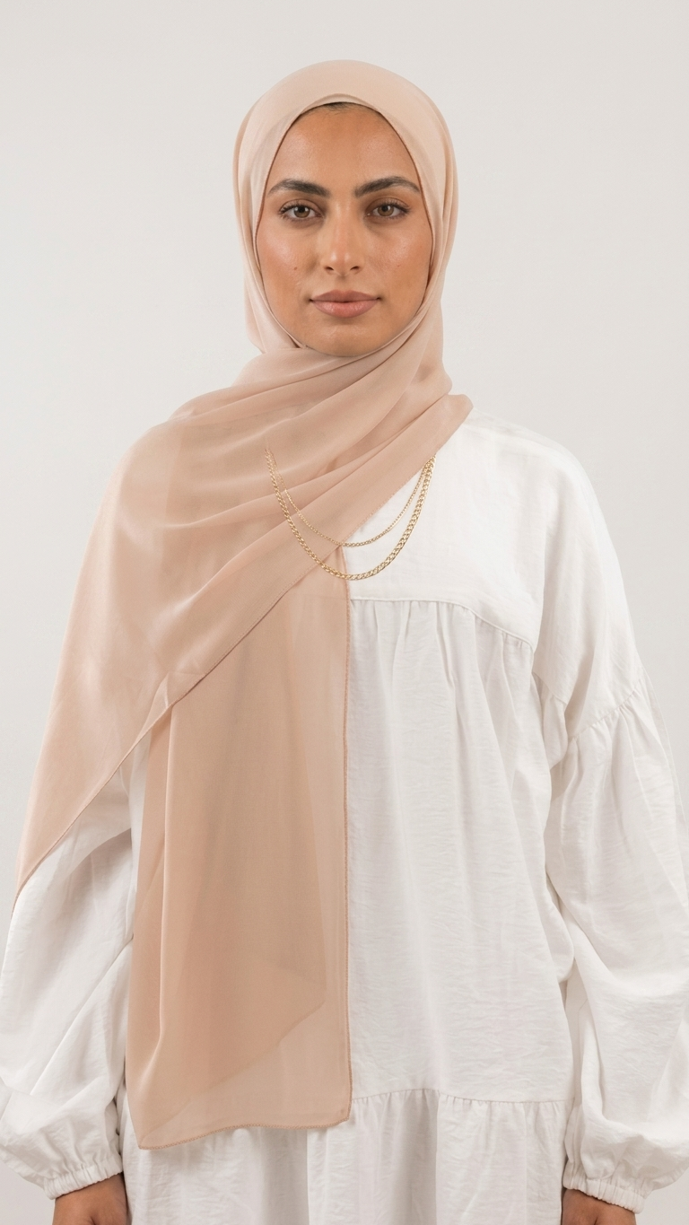 Chiffon Hijab – Nude
