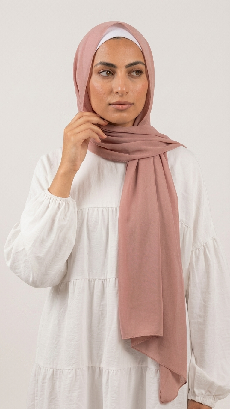 Chiffon Hijab – Nude Sand
