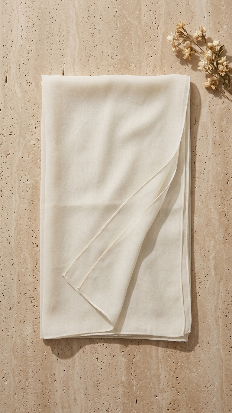 Chiffon Hijab – Off White