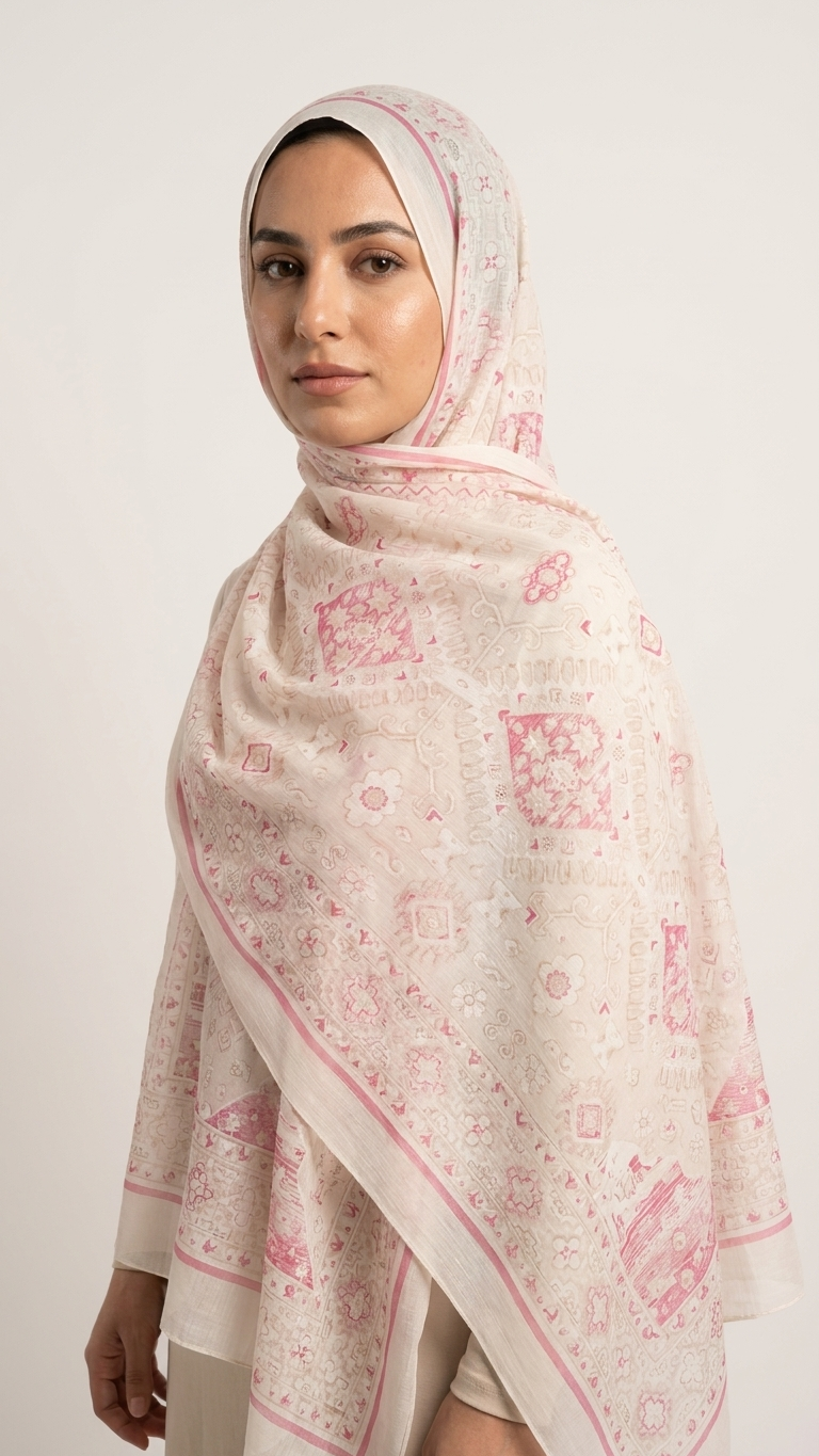 Chiffon Printed Hijab – Pattern C