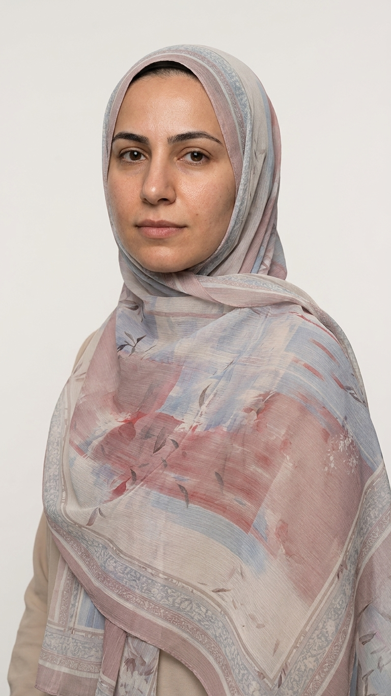 Chiffon Printed Hijab – Pattern D