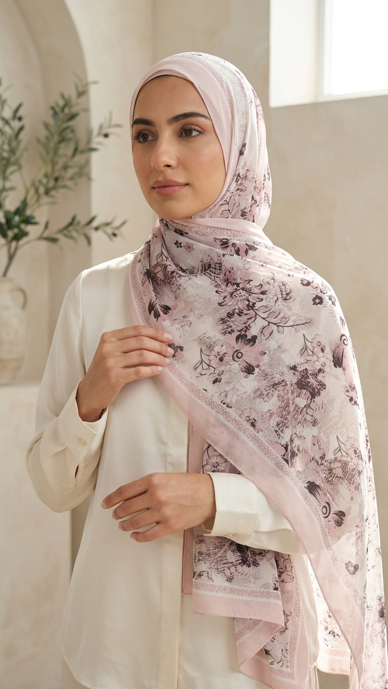 Chiffon Printed Hijab – Pattern G
