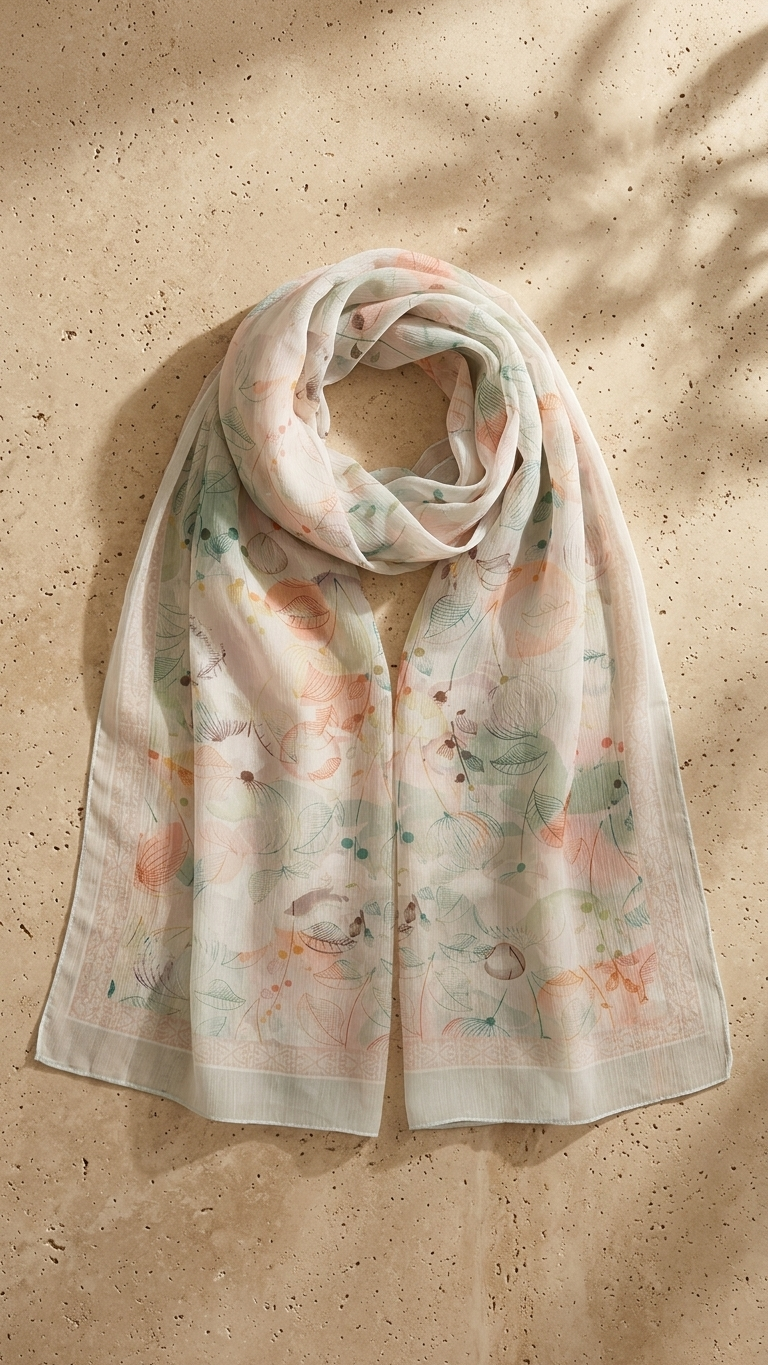 Chiffon Printed Hijab – Pattern I