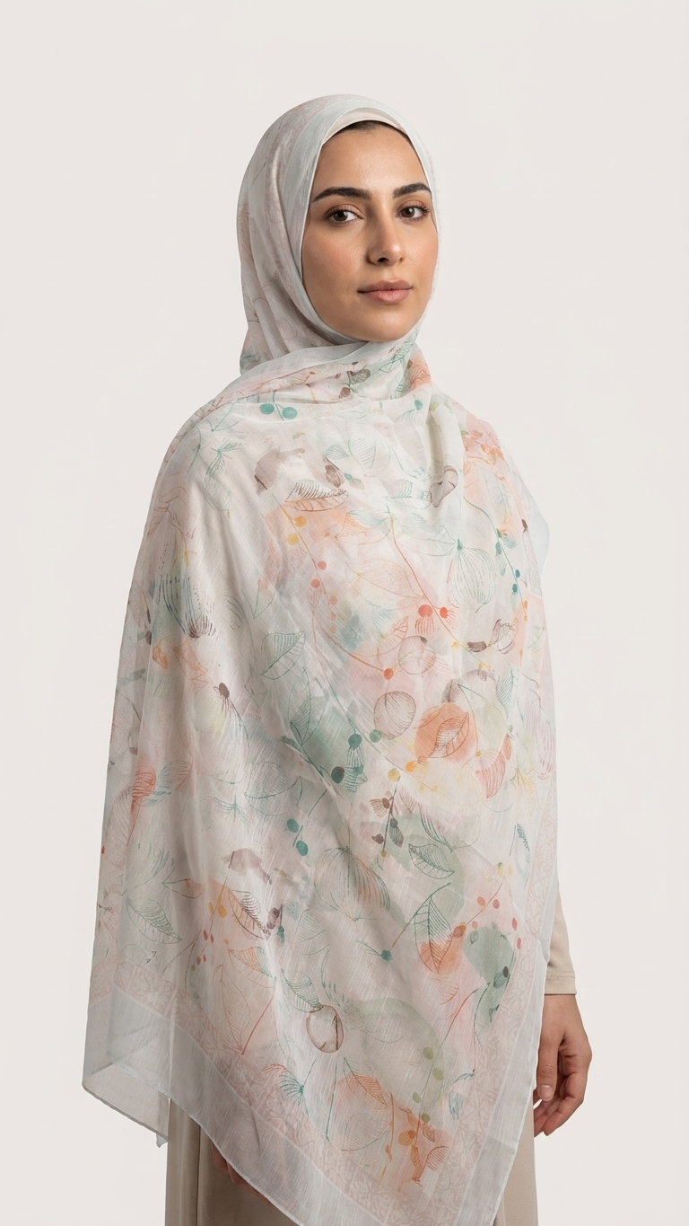 Chiffon Printed Hijab – Pattern I