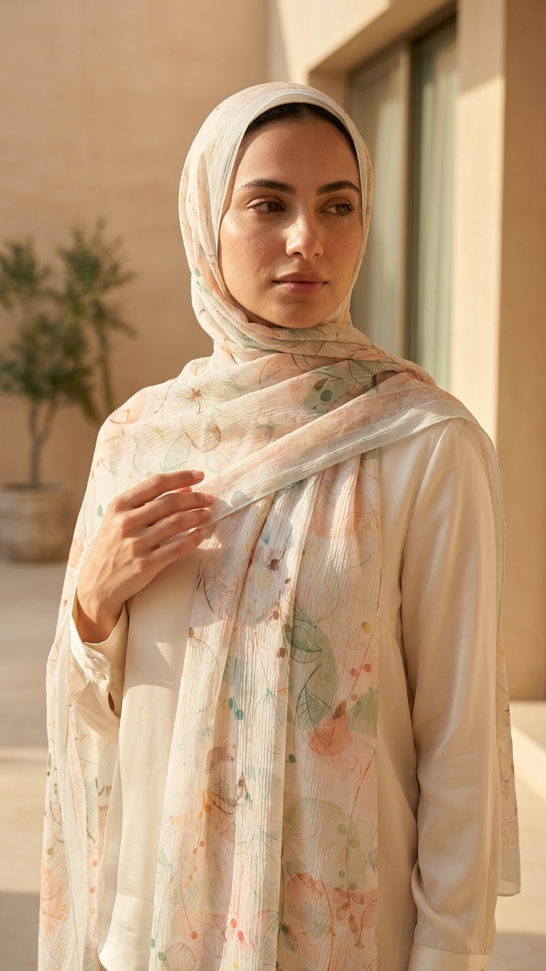Chiffon Printed Hijab – Pattern I