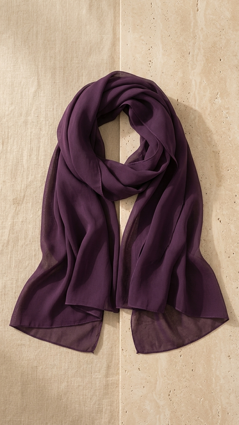Chiffon Hijab – Purple