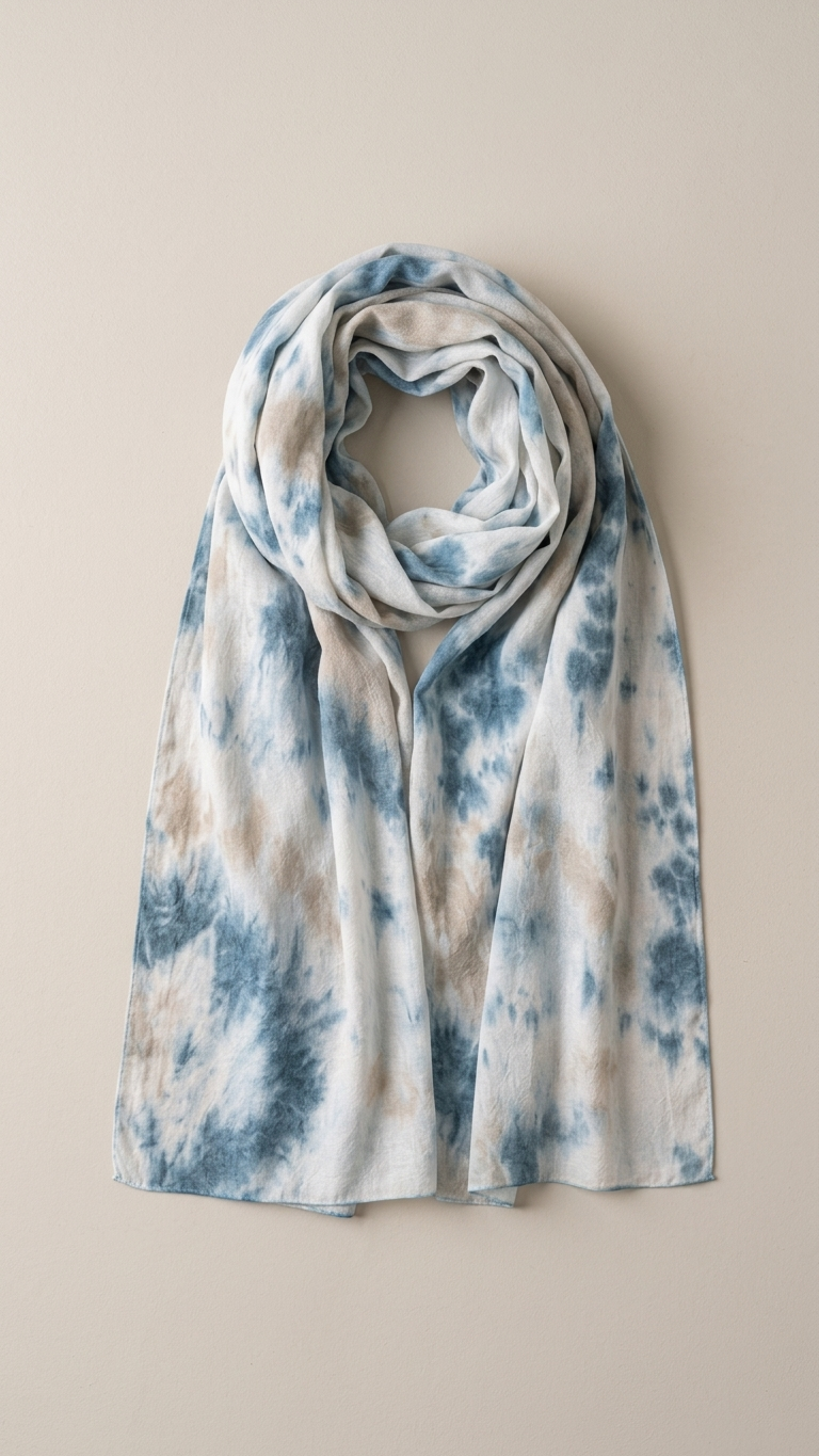 Hijabii Ombre Cotton Hijab S18 Ocean Blue