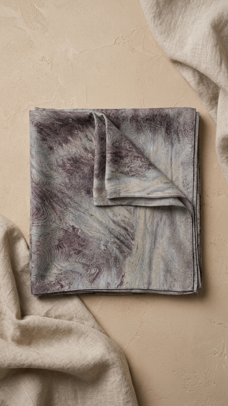 Hijabii Ombre Cotton Hijab S21 Plum Charcoal