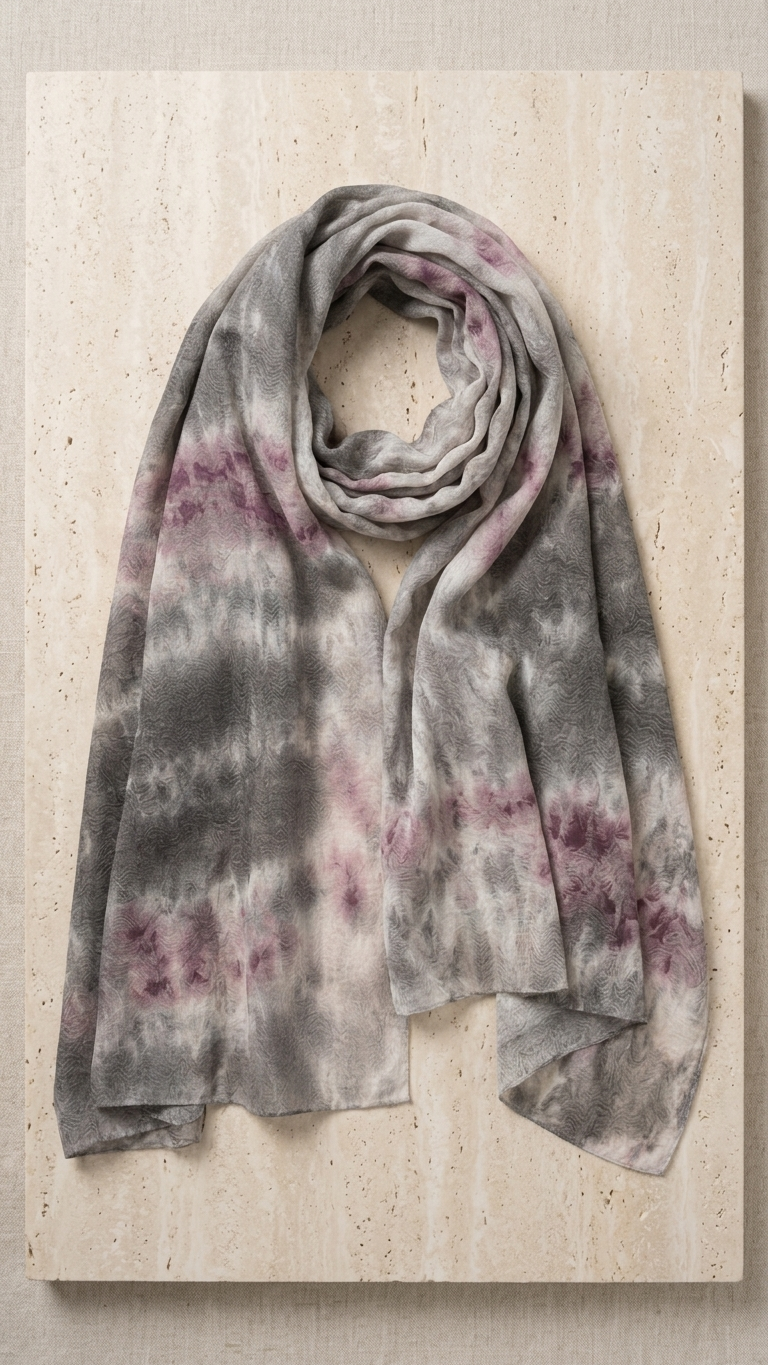 Hijabii Ombre Cotton Hijab S8 Plum Smoke