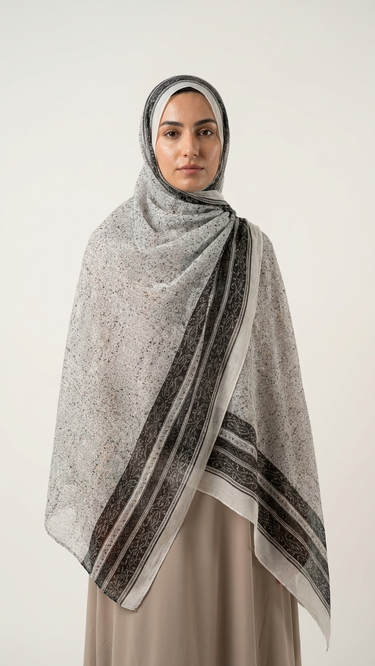 Cotton Printed Hijab – Pattern C