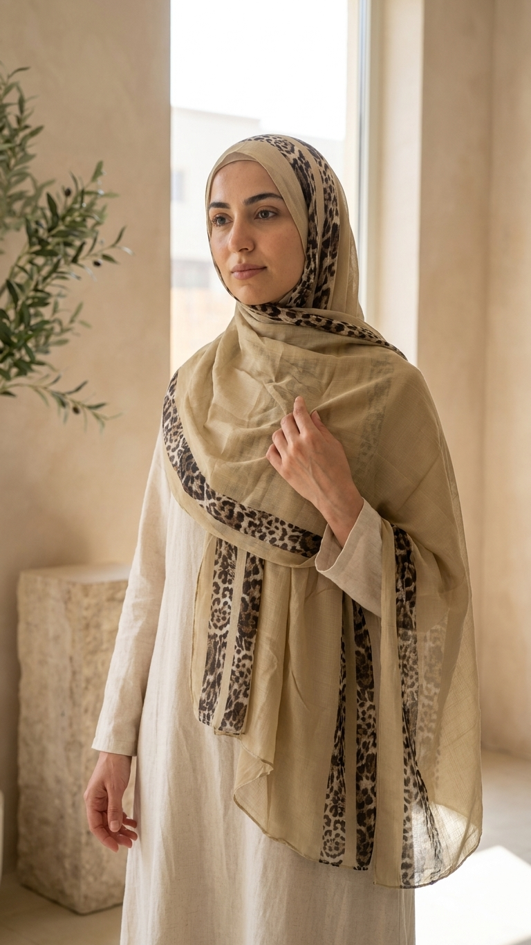 Cotton Printed Hijab – Pattern G