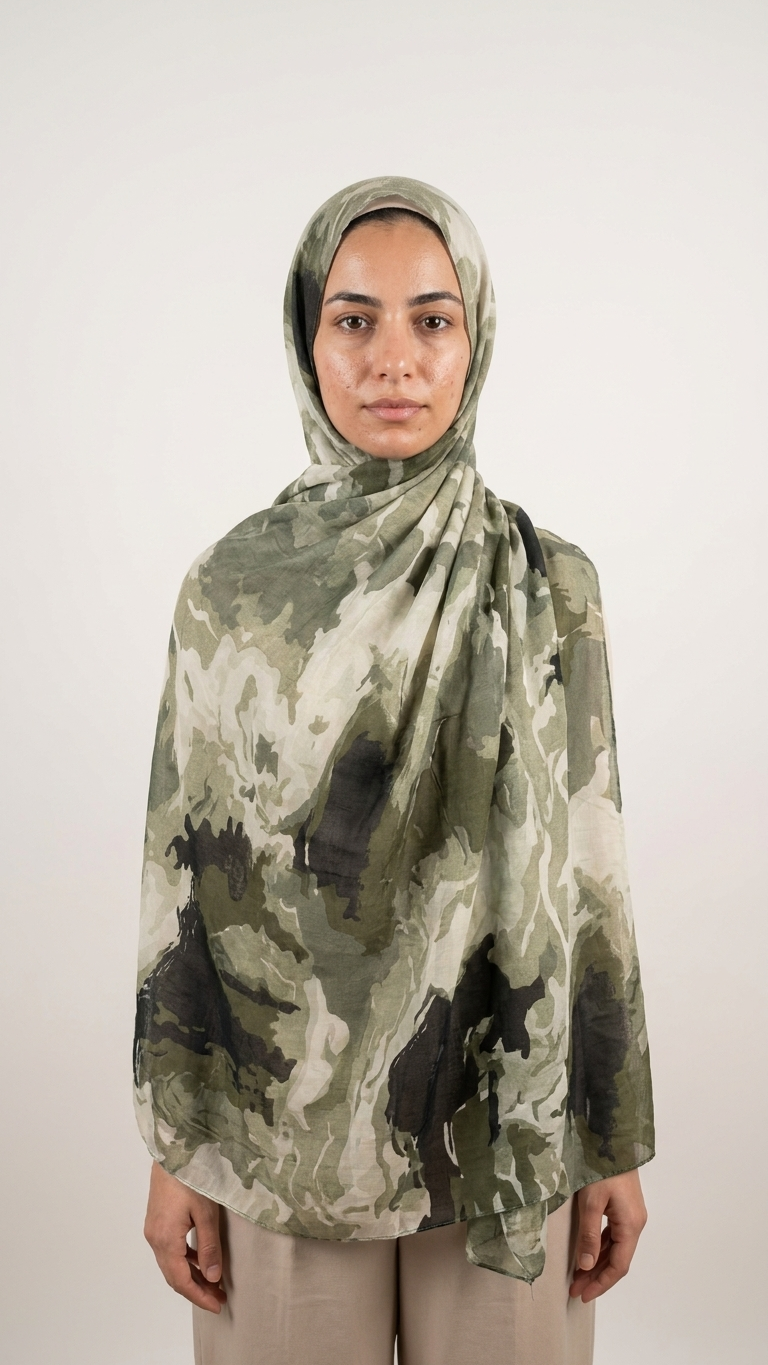 Cotton Printed Hijab – Pattern I