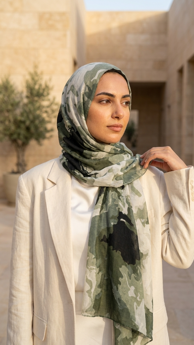 Cotton Printed Hijab – Pattern I