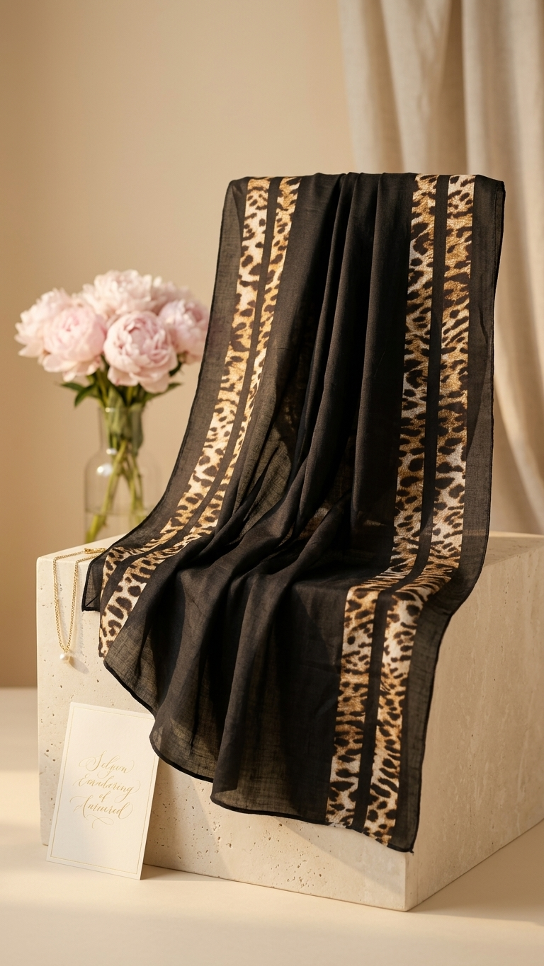 Cotton Printed Hijab – Pattern J