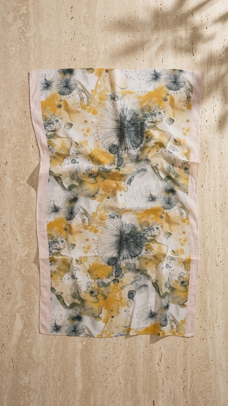 Cotton Printed Hijab – Pattern L