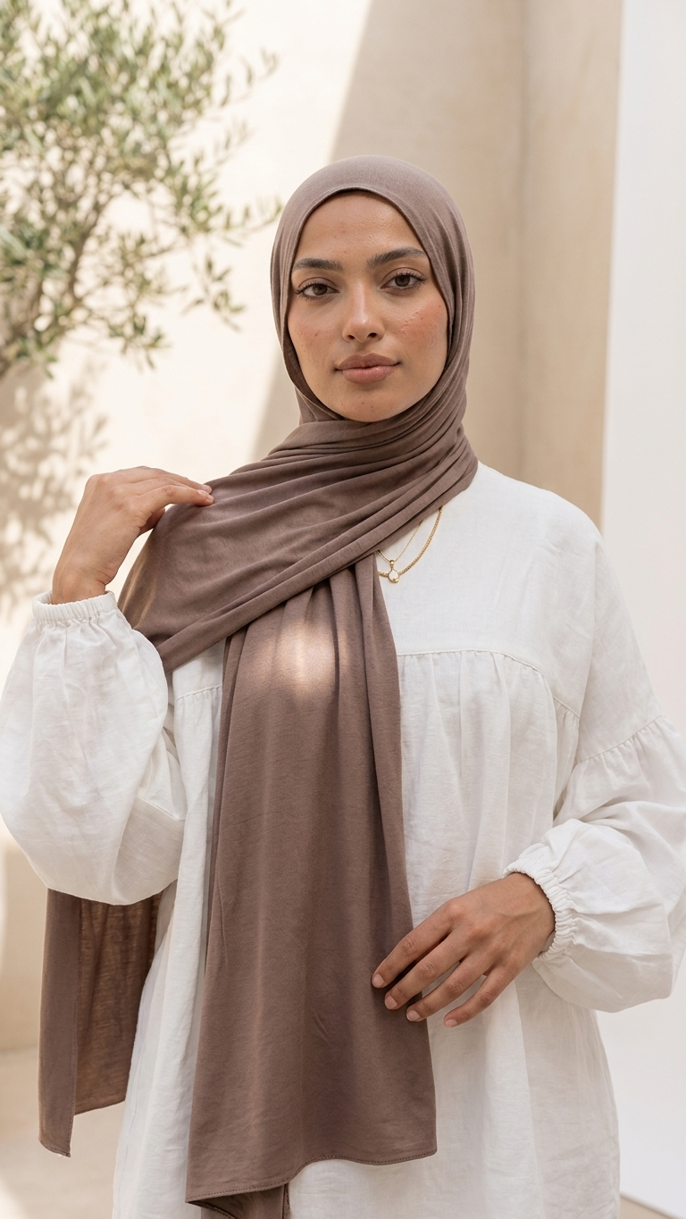 Modal Hijab Ash Brown | MD-AB