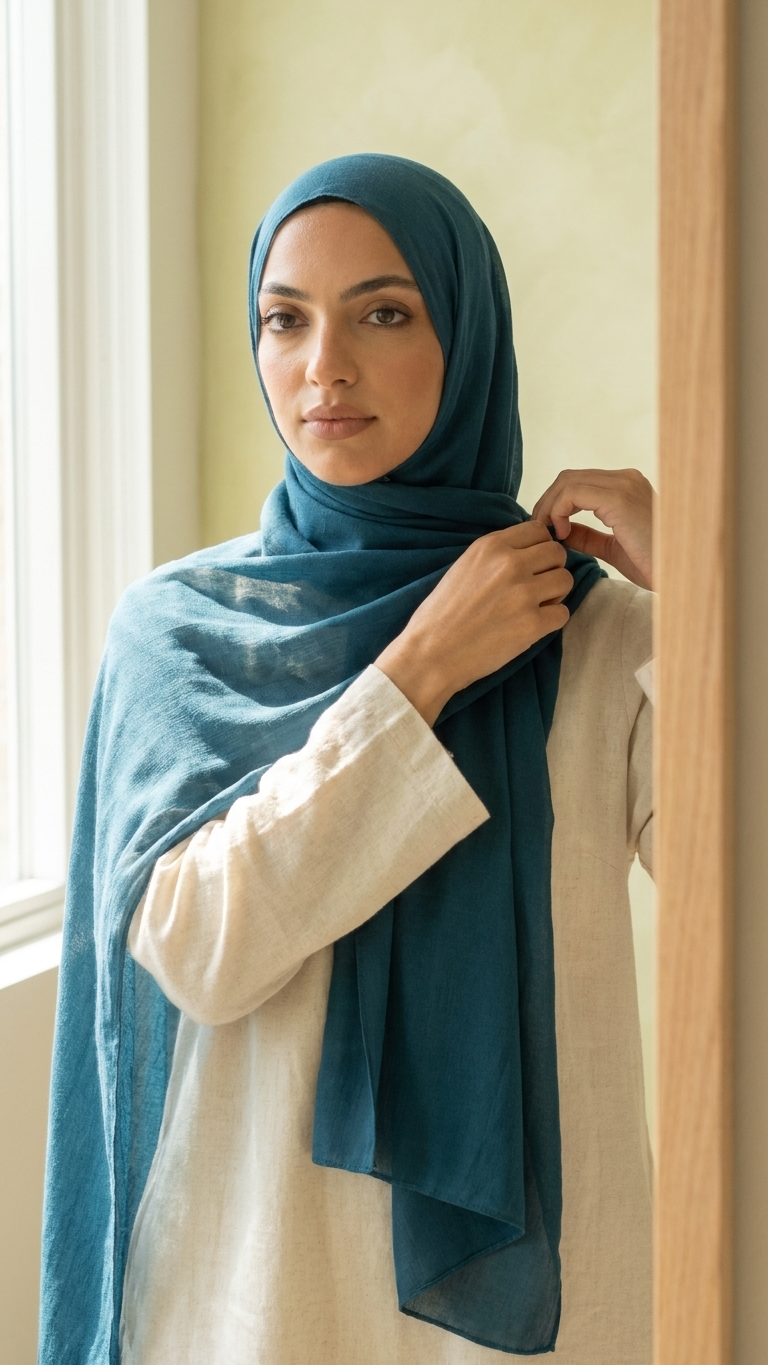 Modal Hijab Dark Teal | MD-DT
