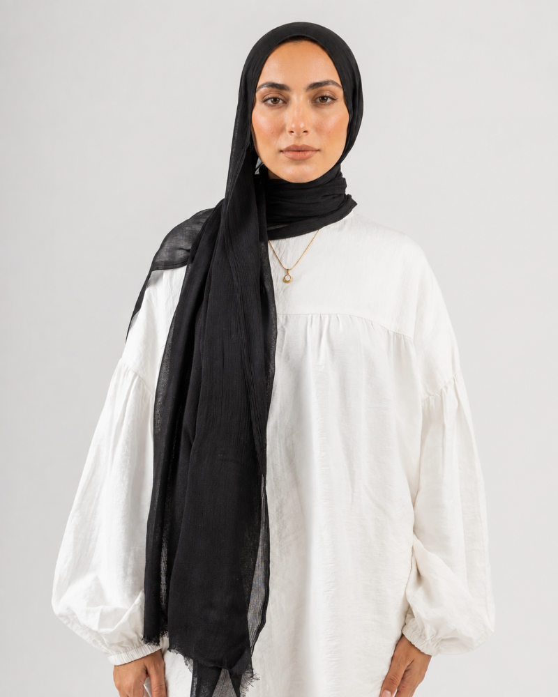 Hijabii Modal Sponge Hijab in Black