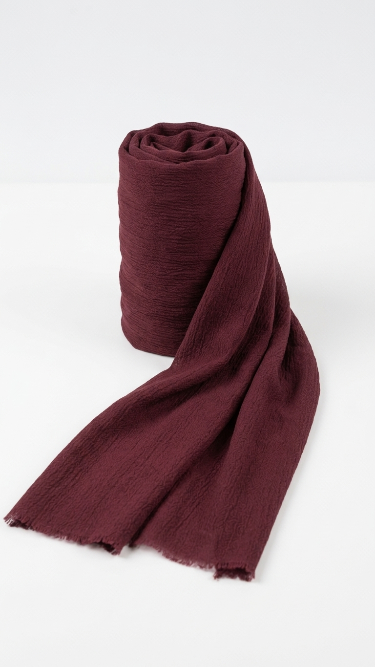 Modal Sponge Hijab in Deep Burgundy - view 5