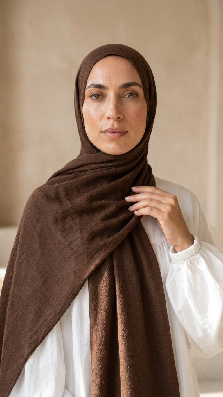 Modal Sponge Hijab in Havan - view 2