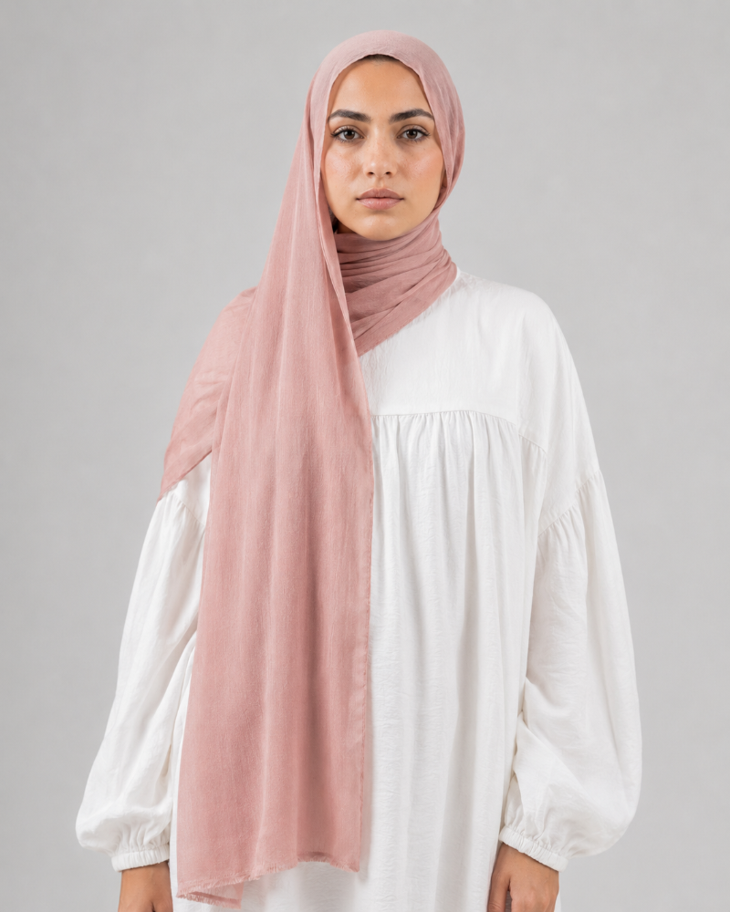 Hijabii Modal Sponge Hijab in Pastel Pink