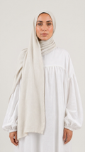 Modal Sponge Hijab in Pearl - view 1