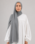 Hijabii Modal Sponge Hijab in Steel Grey