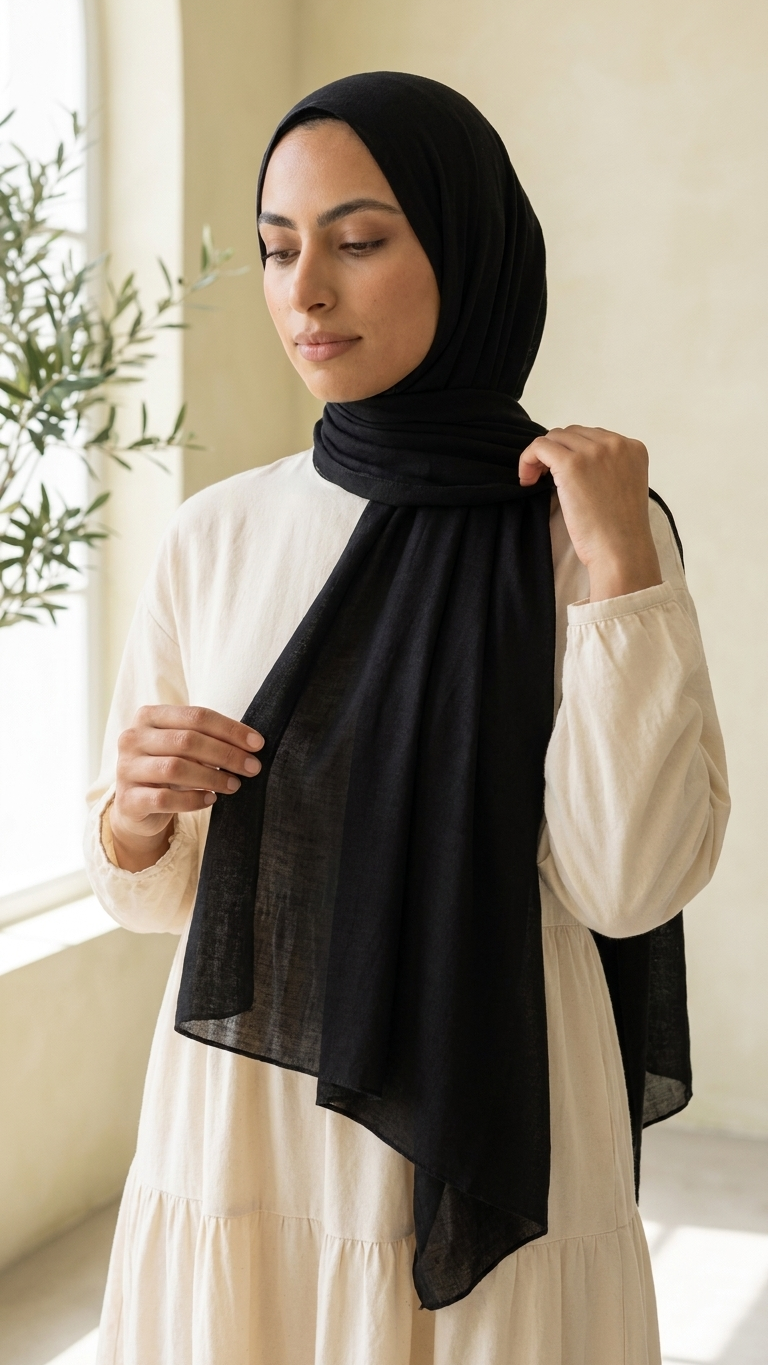 Modal Hijab Black | MD-BK