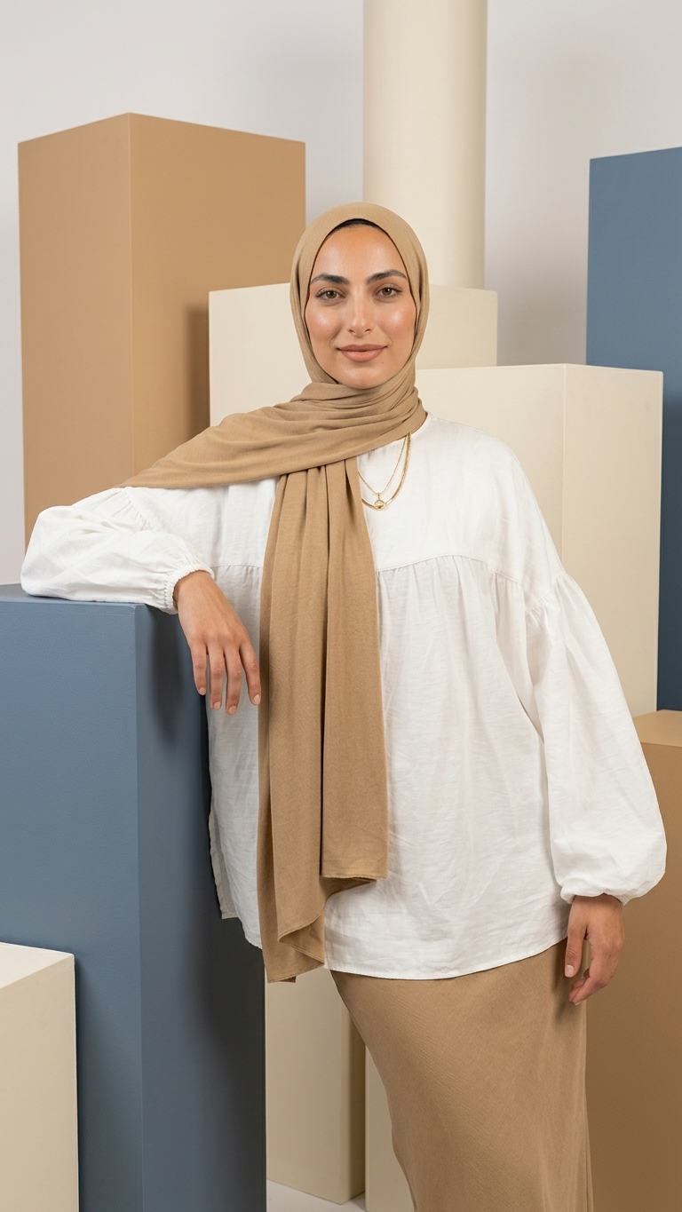 Modal Hijab Camel Brown | MD-CB