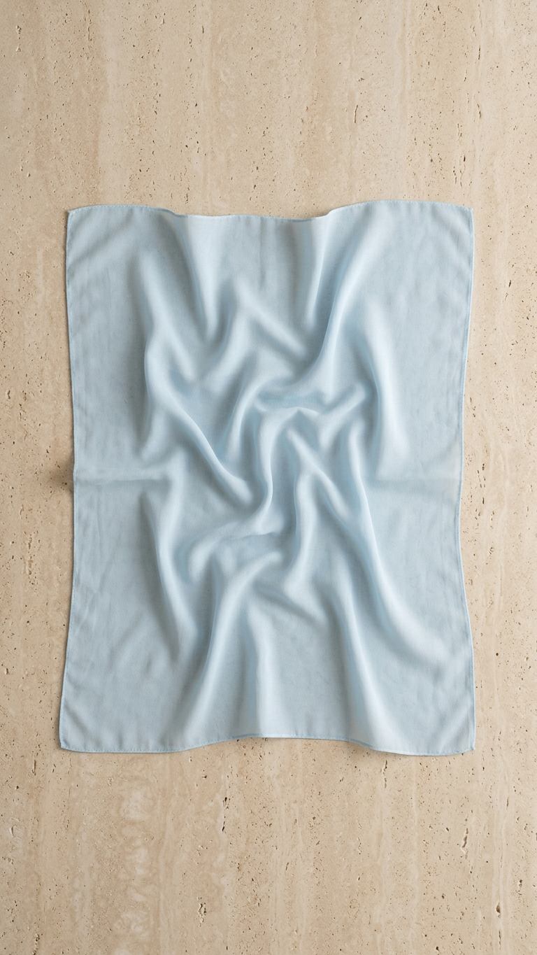 Hijabii Baby Blue plain chiffon hijab – view 3