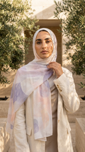 Hijabii Printed Chiffon Hijab – Style 10