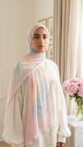 Hijabii Printed Chiffon Hijab – Style 2