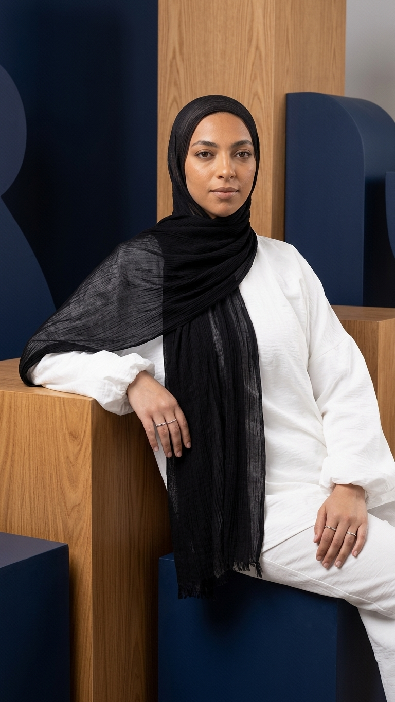 Sponge Hijab Black | SP-BK