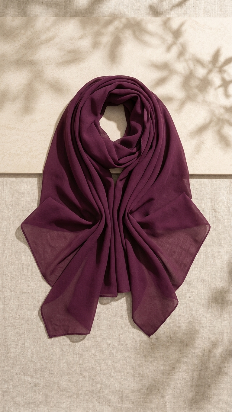 Sponge Hijab Plum | SP-PL