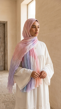 Hijabii Gradient Crinkle Chiffon Hijab – Style 12 – view 2