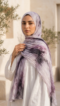 Hijabii Gradient Crinkle Chiffon Hijab – Style 3