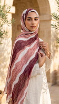 Hijabii Gradient Crinkle Chiffon Hijab – Style 4