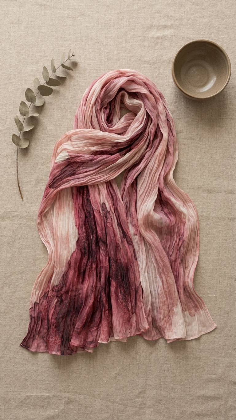 Hijabii Gradient Crinkle Chiffon Hijab – Style 5 – view 2