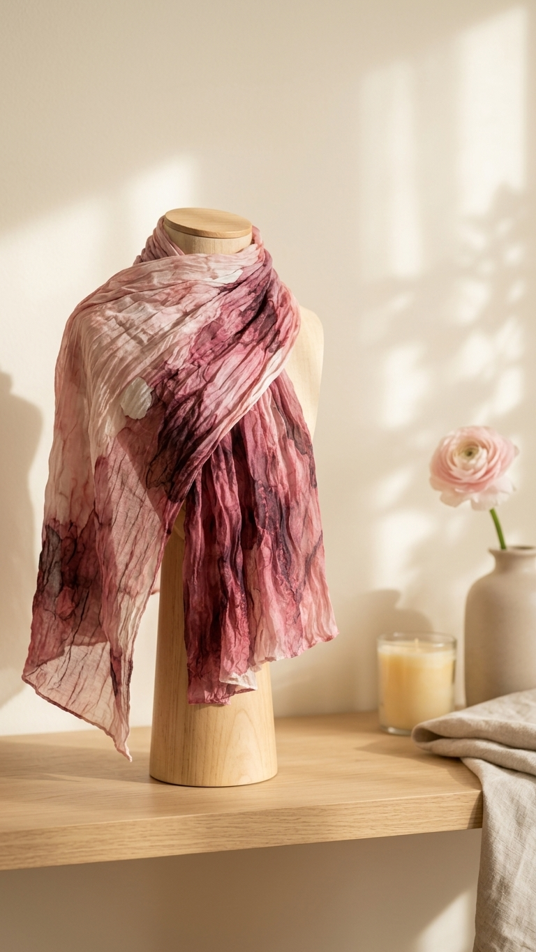 Hijabii Gradient Crinkle Chiffon Hijab – Style 5 – view 3